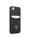 Kup Etui Guess GUHCI8PSATPK Apple iPhone SE 2022/SE 2020/8/7 keménytok fekete/black keménytok Saffiano Triangle Logo Kártyahely - GUE2329 - {ean13} - Sklep Home Screen