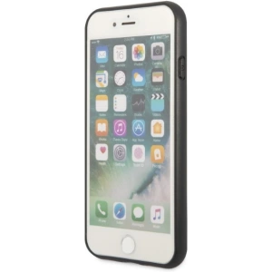 Etui Guess GUHCI8PSATPK Apple iPhone SE 2022/SE 2020/8/7 keménytok fekete/black keménytok Saffiano Triangle Logo Kártyahely