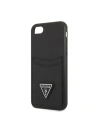 Kup Etui Guess GUHCI8PSATPK Apple iPhone SE 2022/SE 2020/8/7 keménytok fekete/black keménytok Saffiano Triangle Logo Kártyahely - GUE2329 - {ean13} - Sklep Home Screen