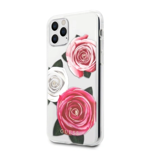 Kup Etui Guess GUHCN58ROSTRT Apple iPhone 11 Pro transparent hardcase Floare Dorință Roz & Alb Rose - GUE2330 - {ean13} - Sklep Home Screen