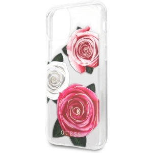 Kup Etui Guess GUHCN58ROSTRT Apple iPhone 11 Pro transparent hardcase Flower Desire Pink & White Rose - GUE2330 - {ean13} - Sklep Home Screen