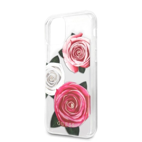 Kup Etui Guess GUHCN58ROSTRT Apple iPhone 11 Pro transparent hardcase Floare Dorință Roz & Alb Rose - GUE2330 - {ean13} - Sklep Home Screen
