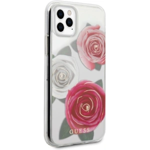 Kup Etui Guess GUHCN58ROSTRT Apple iPhone 11 Pro transparent hardcase Flower Desire Pink & White Rose - GUE2330 - {ean13} - Sklep Home Screen