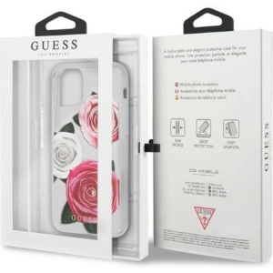 Kup Etui Guess GUHCN58ROSTRT Apple iPhone 11 Pro transparent hardcase Flower Desire Pink & White Rose - GUE2330 - {ean13} - Sklep Home Screen