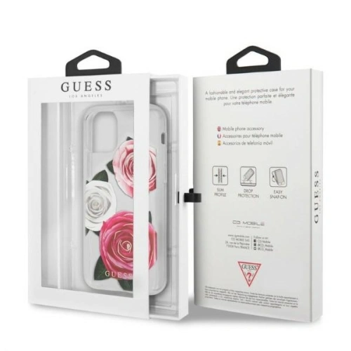 Kup Etui Guess GUHCN58ROSTRT Apple iPhone 11 Pro transparent hardcase Floare Dorință Roz & Alb Rose - GUE2330 - {ean13} - Sklep Home Screen