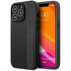 Kup Etui Mercedes AMG AMHCP13LBLSCA Apple iPhone 13 Pro czarny/black hardcase Carbon Stripe&Embossed - MRS70 - {ean13} - Sklep Home Screen