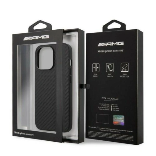 Kup Etui Mercedes AMG AMHCP13LBLSCA Apple iPhone 13 Pro černý/black hardcase Carbon Stripe&Embossed - MRS70 - {ean13} - Sklep Home Screen