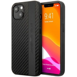 Kup Etui Mercedes AMG AMHCP13MBLSCA Apple iPhone 13 czarny/black hardcase Carbon Stripe&Embossed - MRS71 - {ean13} - Sklep Home Screen