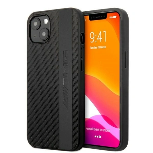Kup Etui Mercedes AMG AMHCP13MBLSCA Apple iPhone 13 černý/black hardcase Carbon Stripe&Embossed - MRS71 - {ean13} - Sklep Home Screen