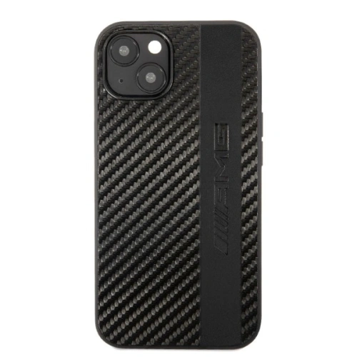Kup Etui Mercedes AMG AMHCP13MBLSCA Apple iPhone 13 czarny/black hardcase Carbon Stripe&Embossed - MRS71 - {ean13} - Sklep Home Screen