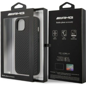 Kup Case Mercedes AMG AMHCP13MBLSCA Apple iPhone 13 schwarz/black hardcase Carbon Stripe&Embossed - MRS71 - {ean13} - Sklep Home Screen