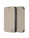 Etui BMW BMFLBKI61LLST Apple iPhone XR book beżowy/taupe Logo Imprint