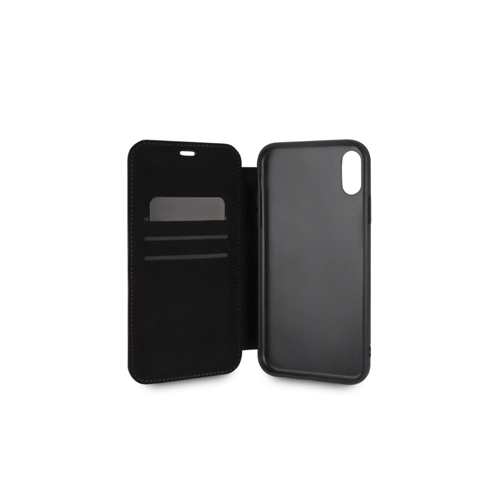 Etui BMW BMFLBKI61LLST Apple iPhone XR book beżowy/taupe Logo Imprint