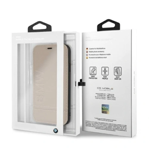 Kup Etui BMW BMFLBKI61LLST Apple iPhone XR book beżowy/taupe Logo Imprint - BMW329 - {ean13} - Sklep Home Screen
