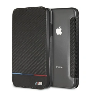 Kup Etui BMW BMTRBKI61PUCARTCBK Apple iPhone XR book czarny/black Carbon Tricolor Stripe - BMW330 - {ean13} - Sklep Home Screen