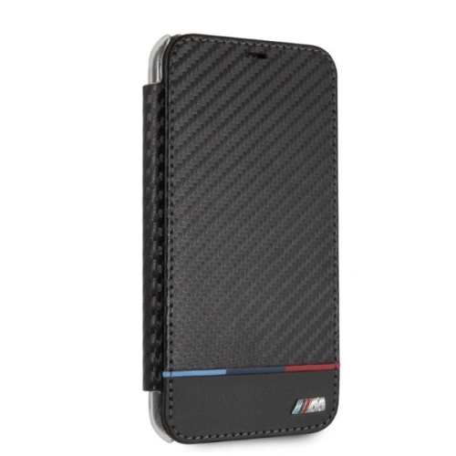 Kup Etui BMW BMTRBKI61PUCARTCBK Apple iPhone XR book negru/black Carbon Tricolor Stripe - BMW330 - {ean13} - Sklep Home Screen