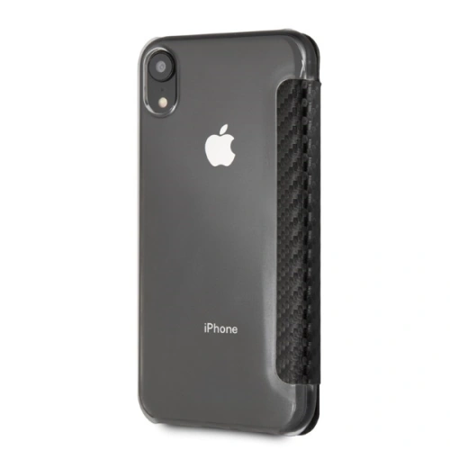 Kup Etui BMW BMTRBKI61PUCARTCBK Apple iPhone XR book czarny/black Carbon Tricolor Stripe - BMW330 - {ean13} - Sklep Home Screen