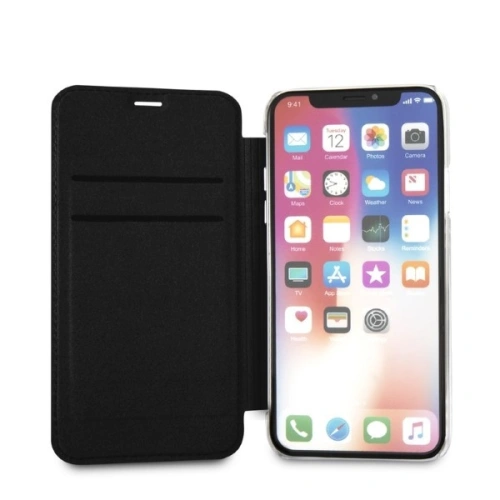 Kup Case Karl Lagerfeld KLFLBKPXKSB Apple iPhone XS/X schwarz/black Buchhülle Signature Glitter - KLD1358 - {ean13} - Sklep Home Screen