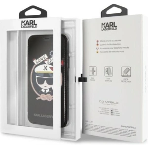 Kup Case Karl Lagerfeld KLFLBKPXKSB Apple iPhone XS/X schwarz/black Buchhülle Signature Glitter - KLD1358 - {ean13} - Sklep Home Screen