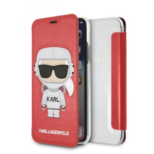 Buy Karl Lagerfeld KLFLBKPXKSCORE Apple iPhone XS/X bookcase red Karl Space Cosmonaut - KLD1359 - {ean13} - Home Screen Store Europe