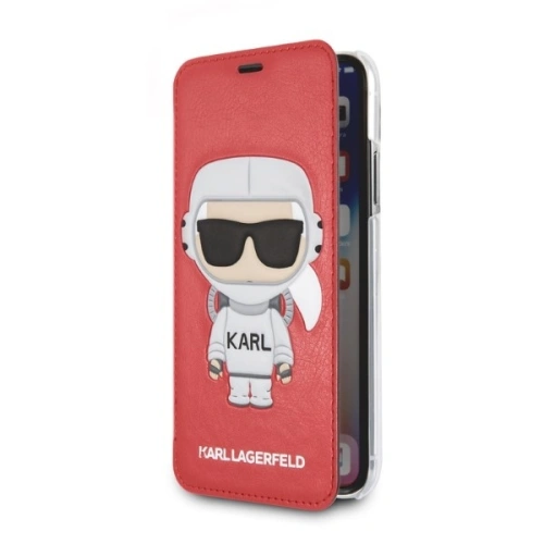 Buy Karl Lagerfeld KLFLBKPXKSCORE Apple iPhone XS/X bookcase red Karl Space Cosmonaut - KLD1359 - {ean13} - Home Screen Store Europe