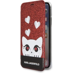 Kup Case Karl Lagerfeld KLFLBKPXVDCRE Apple iPhone XS/X rot/rot Buch Valentine - KLD1360 - {ean13} - Sklep Home Screen