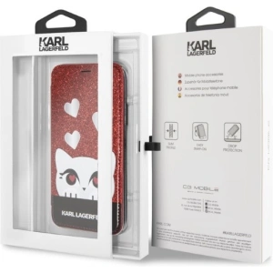 Kup Case Karl Lagerfeld KLFLBKPXVDCRE Apple iPhone XS/X rot/rot Buch Valentine - KLD1360 - {ean13} - Sklep Home Screen
