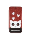 Kup Etui Karl Lagerfeld KLFLBKPXVDCRE Apple iPhone XS/X piros/piros könyv Valentine - KLD1360 - {ean13} - Sklep Home Screen