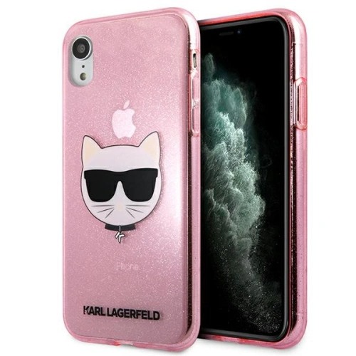 Kup Etui Karl Lagerfeld KLHCI61CHTUGLP Apple iPhone XR rózsaszín/pink hardcase Glitter Choupette - KLD1361 - {ean13} - Sklep Home Screen
