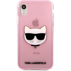 Kup Etui Karl Lagerfeld KLHCI61CHTUGLP Apple iPhone XR różowy/pink hardcase Glitter Choupette - KLD1361 - {ean13} - Sklep Home Screen