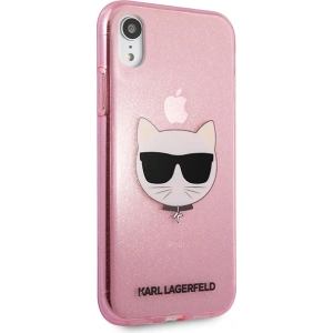 Kup Etui Karl Lagerfeld KLHCI61CHTUGLP Apple iPhone XR różowy/pink hardcase Glitter Choupette - KLD1361 - {ean13} - Sklep Home Screen