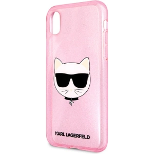 Kup Etui Karl Lagerfeld KLHCI61CHTUGLP Apple iPhone XR różowy/pink hardcase Glitter Choupette - KLD1361 - {ean13} - Sklep Home Screen