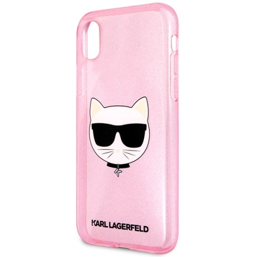 Kup Etui Karl Lagerfeld KLHCI61CHTUGLP Apple iPhone XR rózsaszín/pink hardcase Glitter Choupette - KLD1361 - {ean13} - Sklep Home Screen
