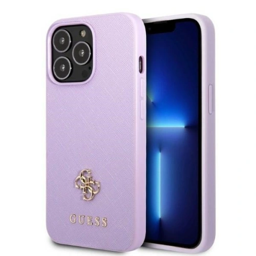 Kup Etui Guess GUHCP13LPS4MU Apple iPhone 13 Pro purpurová/purple hardcase Saffiano 4G Small Metal Logo - GUE2331 - {ean13} - Sklep Home Screen