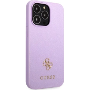 Kup Etui Guess GUHCP13LPS4MU Apple iPhone 13 Pro purpurowy/purple hardcase Saffiano 4G Small Metal Logo - GUE2331 - {ean13} - Sklep Home Screen