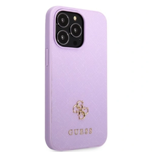 Kup Etui Guess GUHCP13LPS4MU Apple iPhone 13 Pro purpurová/purple hardcase Saffiano 4G Small Metal Logo - GUE2331 - {ean13} - Sklep Home Screen