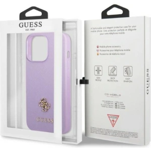 Kup Etui Guess GUHCP13LPS4MU Apple iPhone 13 Pro purpurowy/purple hardcase Saffiano 4G Small Metal Logo - GUE2331 - {ean13} - Sklep Home Screen