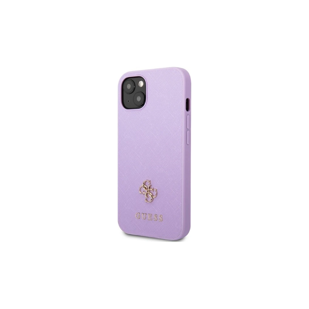 Etui Guess GUHCP13MPS4MU Apple iPhone 13 purpurowy/purple hardcase Saffiano 4G Small Metal Logo