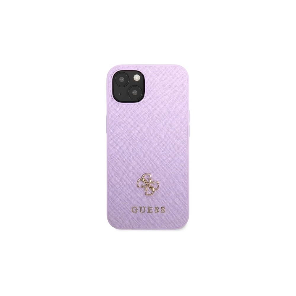 Etui Guess GUHCP13MPS4MU Apple iPhone 13 purpurowy/purple hardcase Saffiano 4G Small Metal Logo