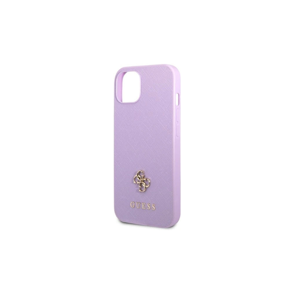 Etui Guess GUHCP13MPS4MU Apple iPhone 13 purpurowy/purple hardcase Saffiano 4G Small Metal Logo