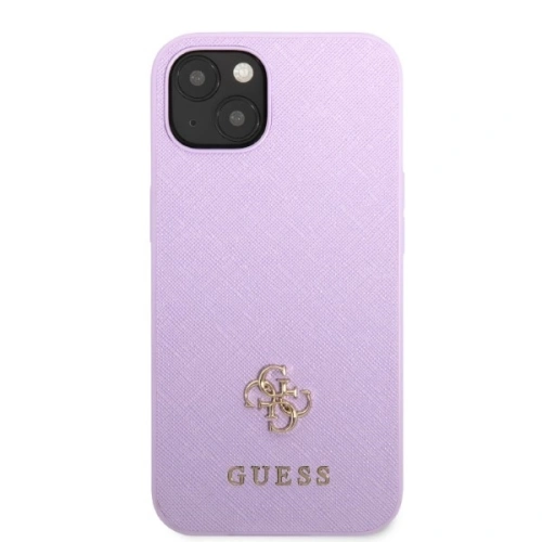 Kup Case Guess GUHCP13SPS4MU Apple iPhone 13 mini lila/purple Hardcase Saffiano 4G kleines Metall-Logo - GUE2333 - {ean13} - Sklep Home Screen