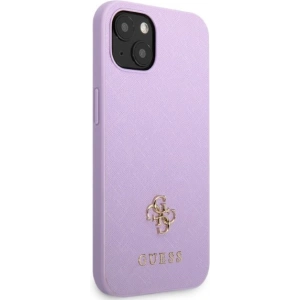 Kup Case Guess GUHCP13SPS4MU Apple iPhone 13 mini lila/purple Hardcase Saffiano 4G kleines Metall-Logo - GUE2333 - {ean13} - Sklep Home Screen
