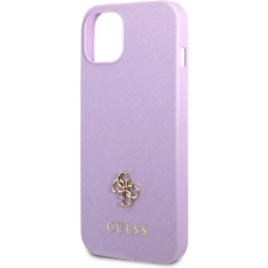 Kup Case Guess GUHCP13SPS4MU Apple iPhone 13 mini lila/purple Hardcase Saffiano 4G kleines Metall-Logo - GUE2333 - {ean13} - Sklep Home Screen