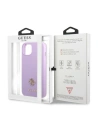 Kup Case Guess GUHCP13SPS4MU Apple iPhone 13 mini lila/purple Hardcase Saffiano 4G kleines Metall-Logo - GUE2333 - {ean13} - Sklep Home Screen