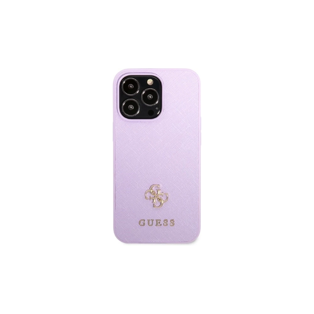 Etui Guess GUHCP13XPS4MU Apple iPhone 13 Pro Max purpurowy/purple hardcase Saffiano 4G Small Metal Logo