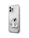 Buy Karl Lagerfeld KLHCP12LGCFS Apple iPhone 12 Pro Max silver hardcase Liquid Glitter Choupette Fun - KLD1362 - {ean13} - Home Screen Store Europe