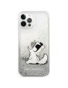 Buy Karl Lagerfeld KLHCP12LGCFS Apple iPhone 12 Pro Max silver hardcase Liquid Glitter Choupette Fun - KLD1362 - {ean13} - Home Screen Store Europe