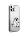Buy Karl Lagerfeld KLHCP12LGCFS Apple iPhone 12 Pro Max silver hardcase Liquid Glitter Choupette Fun - KLD1362 - {ean13} - Home Screen Store Europe