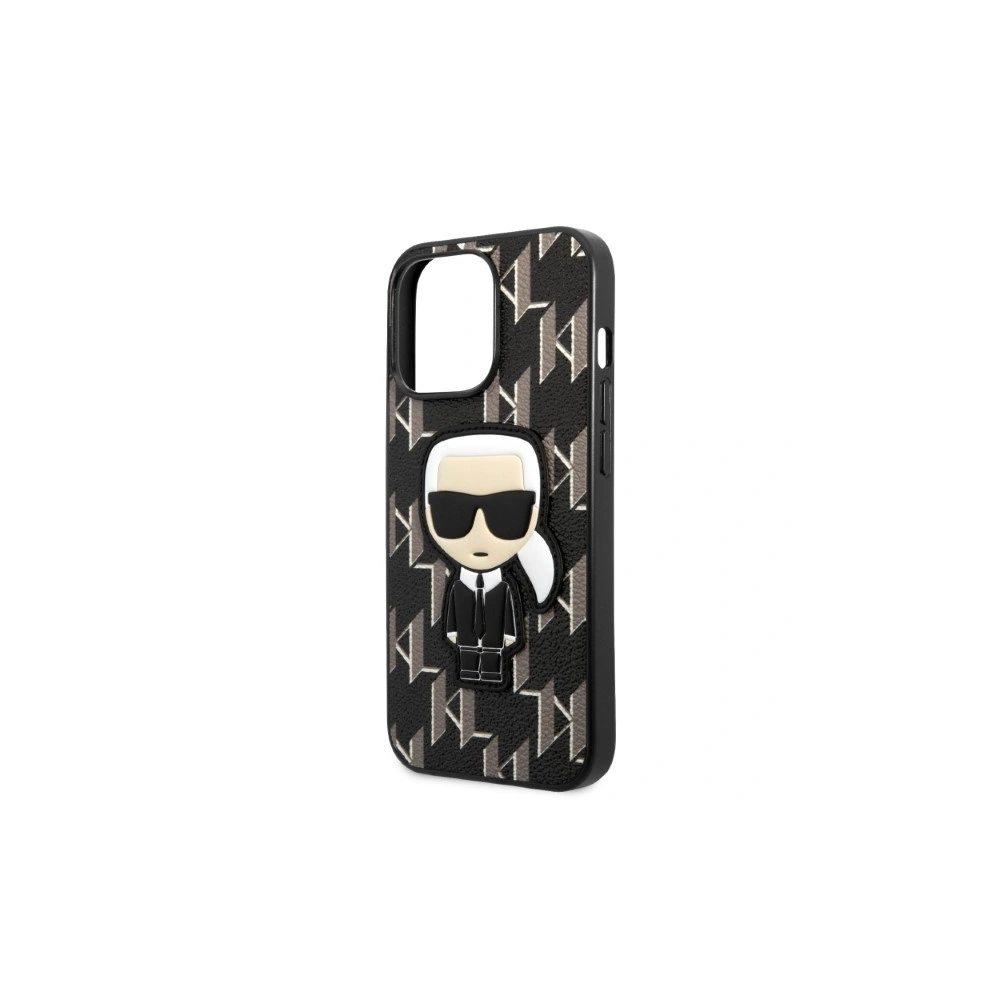 Etui Karl Lagerfeld KLHCP13LPMNIKBK Apple iPhone 13 Pro hardcase czarny/black Monogram Ikonik Patch