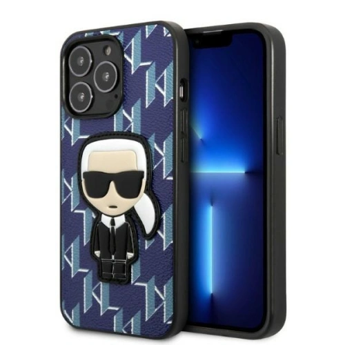 Kup Etui Karl Lagerfeld KLHCP13LPMNIKBL Apple iPhone 13 Pro hardcase kék/kék Monogram Ikonik Patch - KLD1364 - {ean13} - Sklep Home Screen